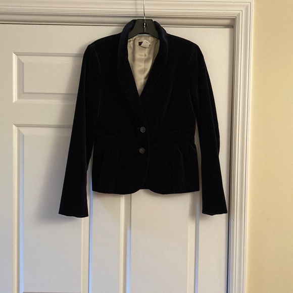 JCrew velvet blazer